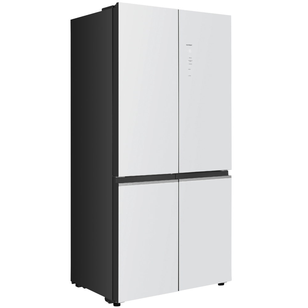 מקרר 4 דלתות מקפיא תחתון 600 ליטר נטו Electra EL6700GW - גימור זכוכית לבנה
