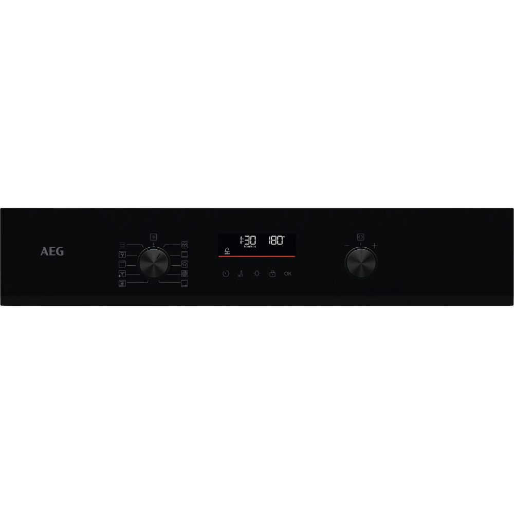 תנור בנוי פירוליטי 71 ליטר דגם AEG ABA55411B זכוכית שחורה - יבואן רשמי