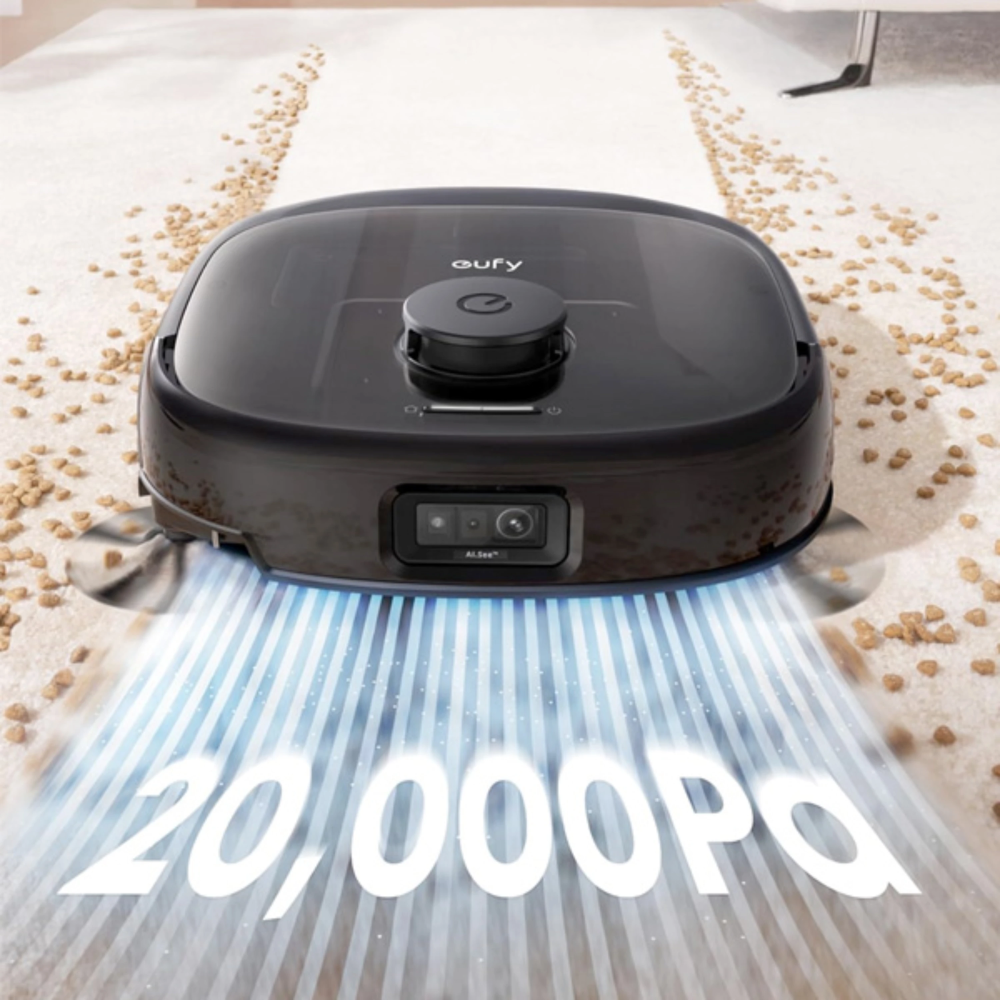 שואב אבק רובוטי 2 ב-1 Anker Eufy E25 Omni - צבע שחור שנתיים אחריות ע"י - יבואן הרשמי