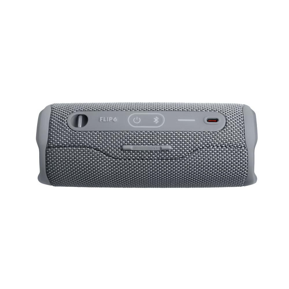 רמקול נייד אלחוטי JBL Flip 6 - צבע אפור שנה אחריות ע"י - יבואן הרשמי