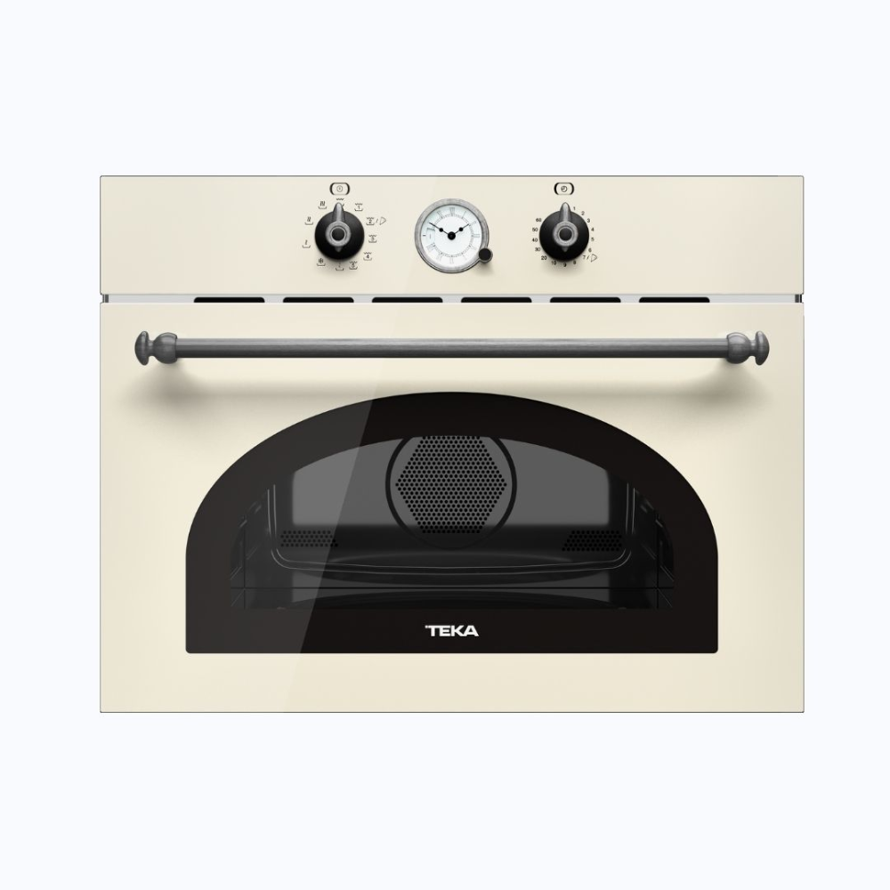מיקרוגל בילט-אין קומפקטי בעיצוב כפרי MWR 32 Vanilla silver TEKA 3 פונקציות בישול - יבואן רשמי