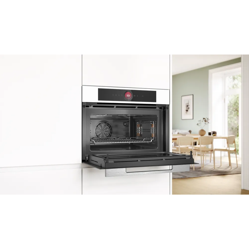 תנור בנוי משולב מיקרוגל 45 ליטר Bosch דגם Serie 8 CMG7241W1 - יבואן רשמי
