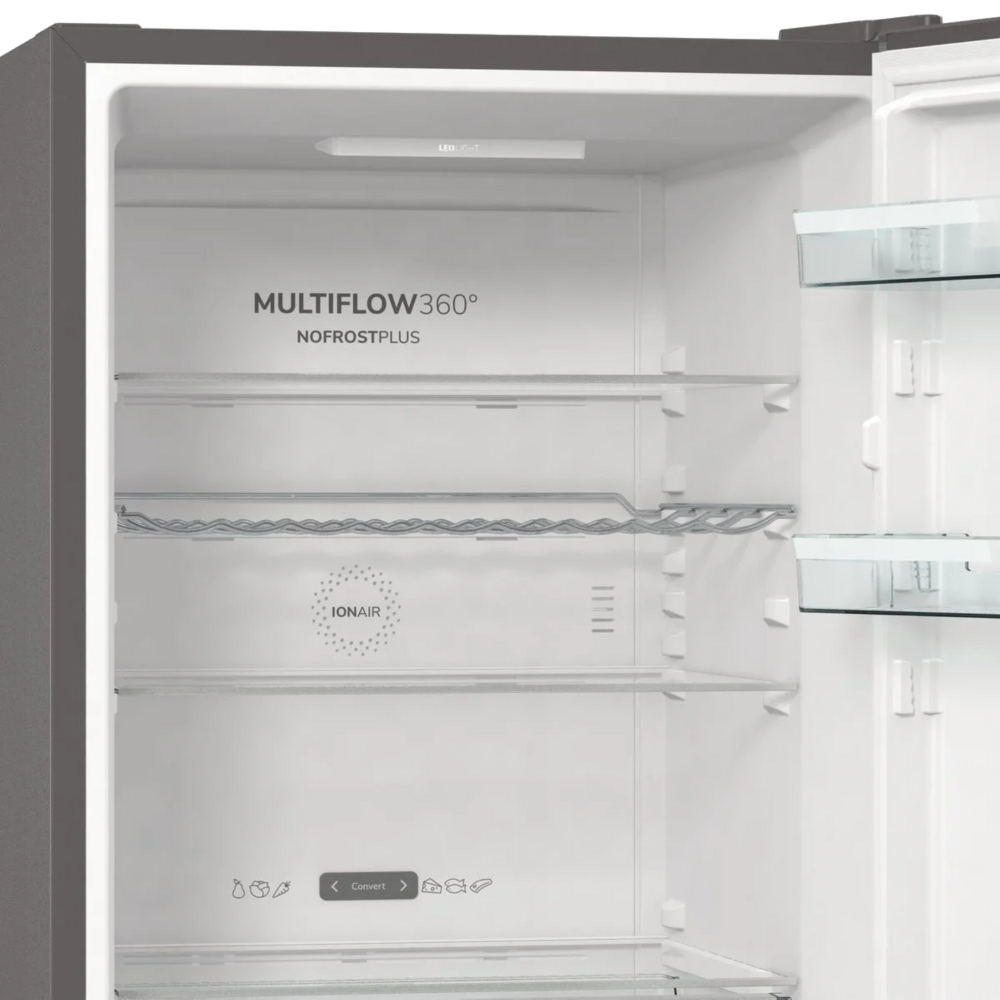 מקרר מקפיא תחתון 326 ליטר Gorenje HY-NRC6193SXL5 - יחידה - גימור נירוסטה - יבואן רשמי