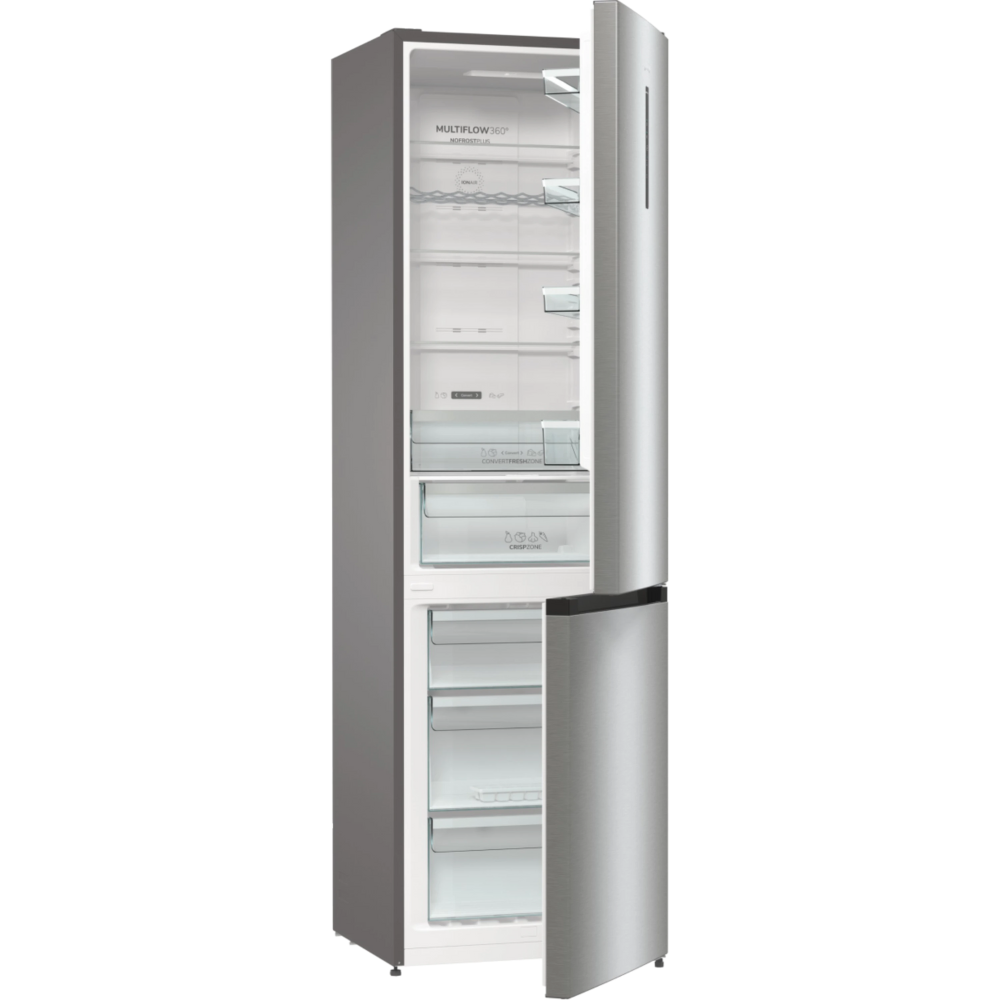 מקרר מקפיא תחתון 353 ליטר Gorenje NRK6202AXL4 - גימור נירוסטה - יבואן רשמי