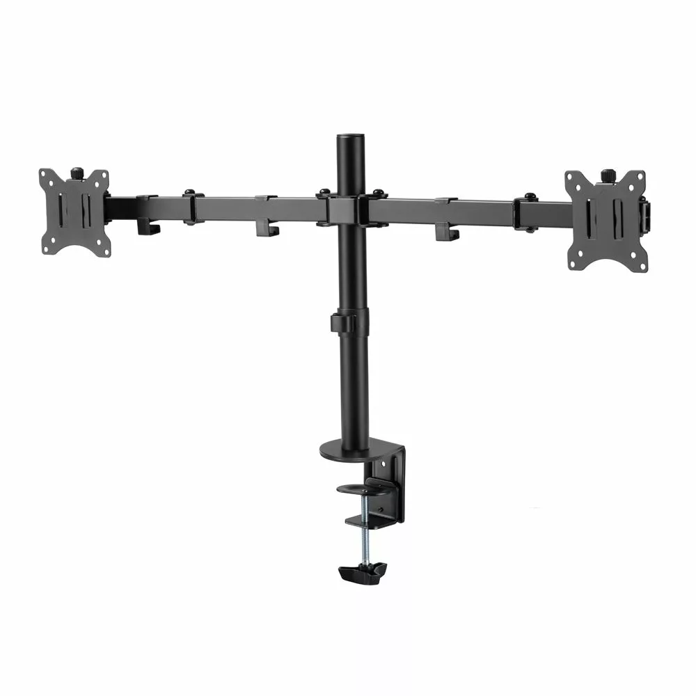זרוע שולחנית דו מפרקית ל2 מסכי מחשב עד “32 Audio Line T-11 - יבואן רשמי