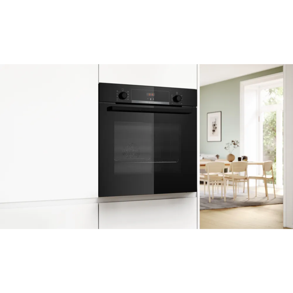 תנור בנוי 71 ליטר דגם HBA534BB3 בוש BOSCH שחור - יבואן רשמי