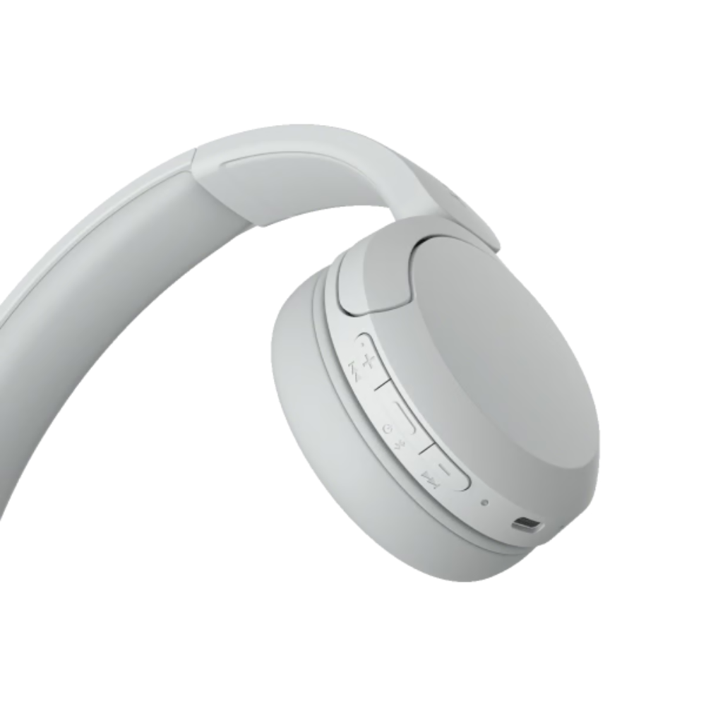 אוזניות אלחוטיות Sony Wh-CH520W BT - צבע לבן שנה אחריות ע"י - יבואן הרשמי