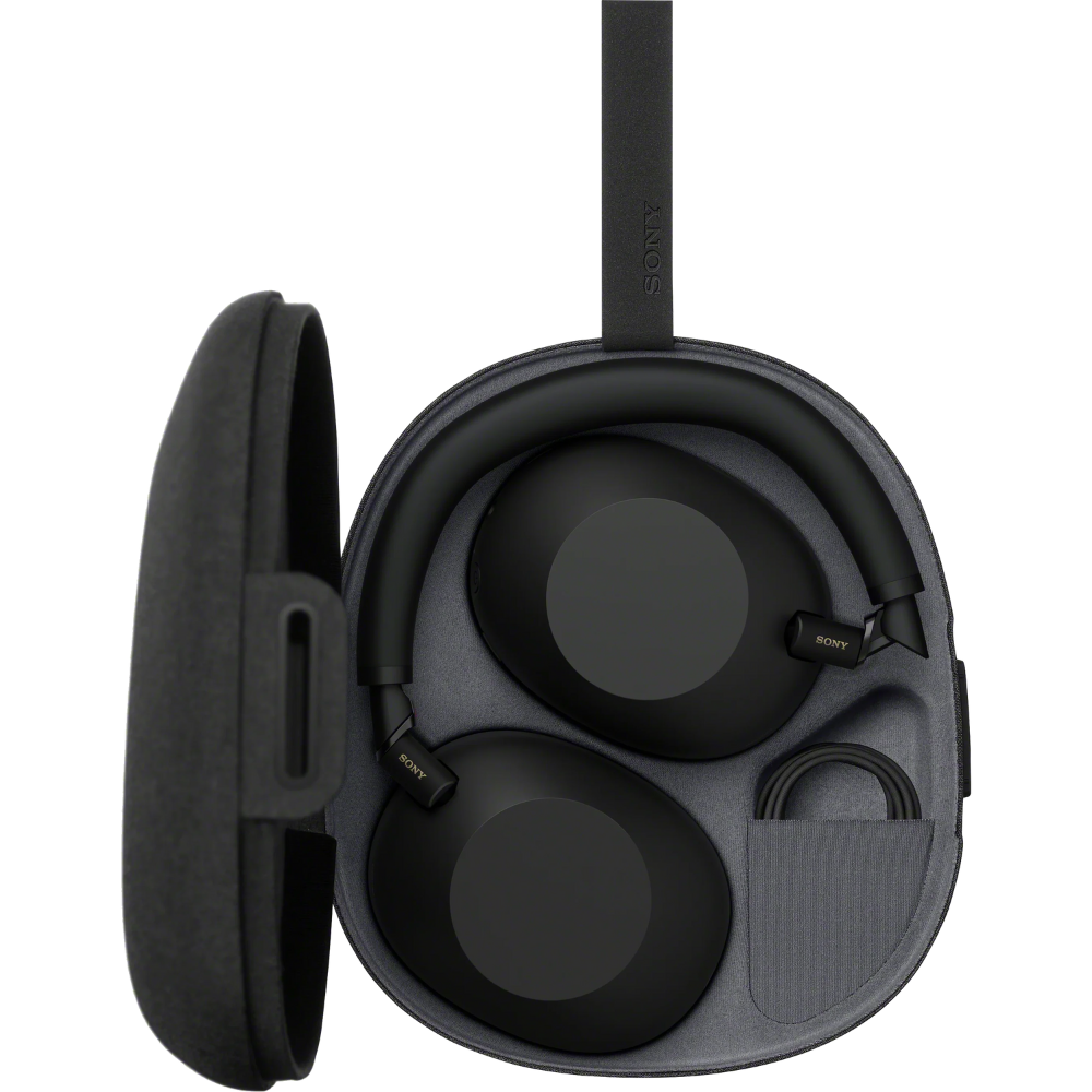 אוזניות קשת אלחוטיות Sony WH-1000XM6 - צבע שחור שנתיים אחריות ע"י - יבואן הרשמי