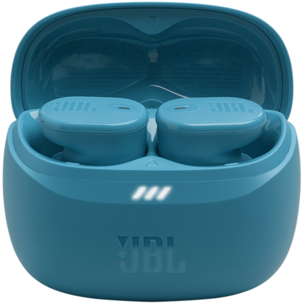 אוזניות אלחוטיות JBL Tune Buds 2 - צבע טורקיז שנה אחריות ע"י - יבואן הרשמי
