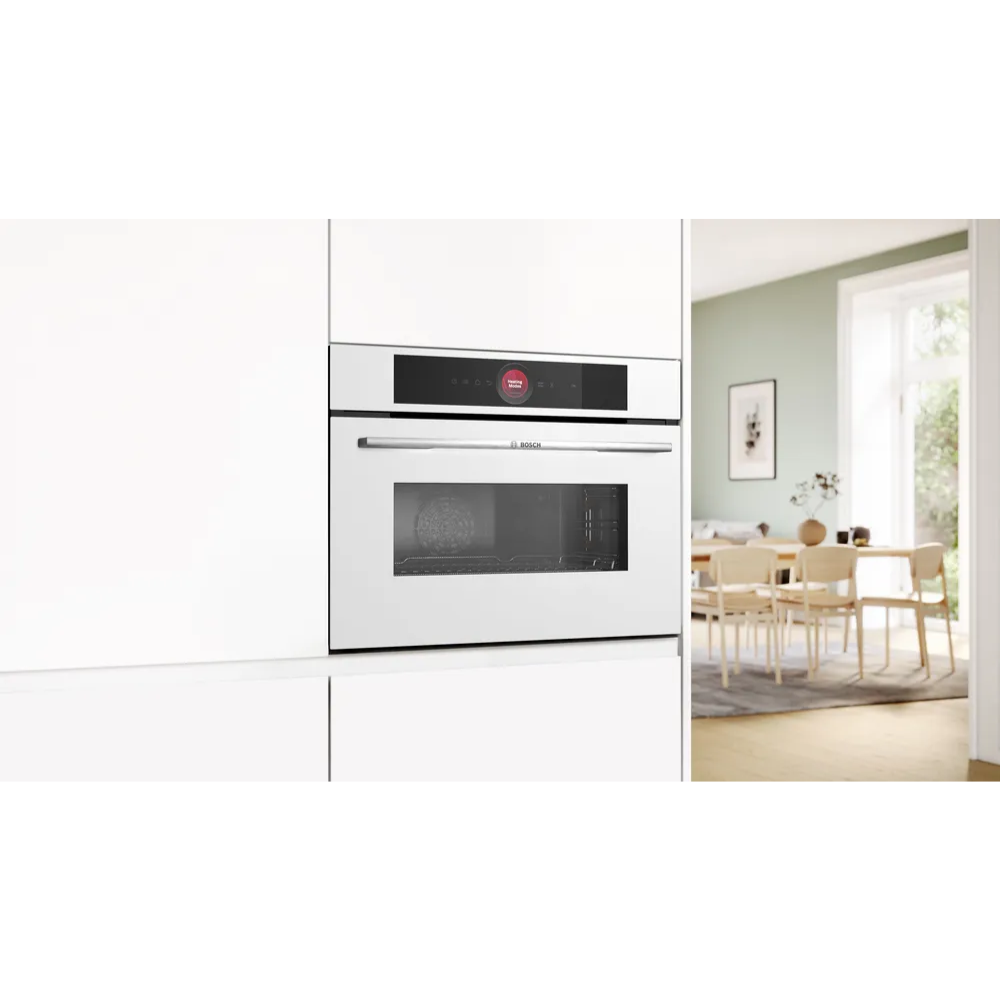 תנור בנוי משולב מיקרוגל 45 ליטר Bosch דגם Serie 8 CMG7241W1 - יבואן רשמי