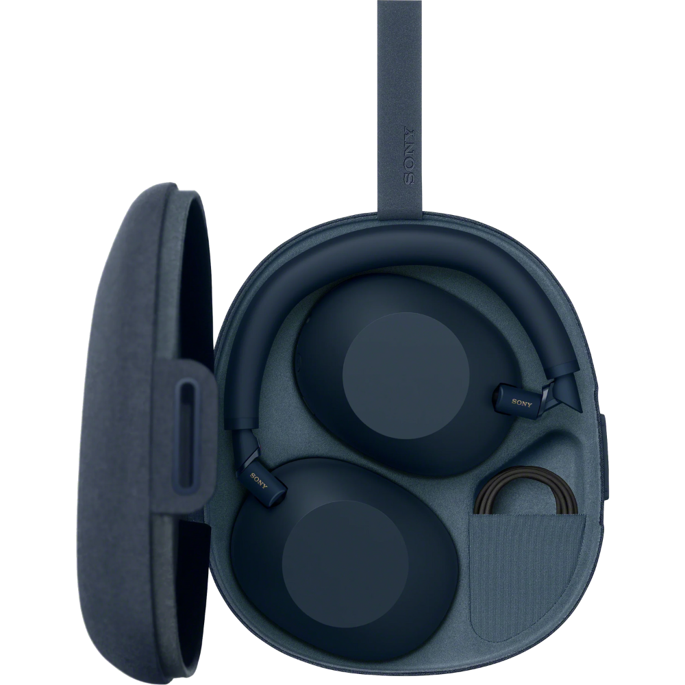 אוזניות קשת אלחוטיות Sony WH-1000XM6 - צבע כחול חצות שנתיים אחריות ע"י - יבואן הרשמי