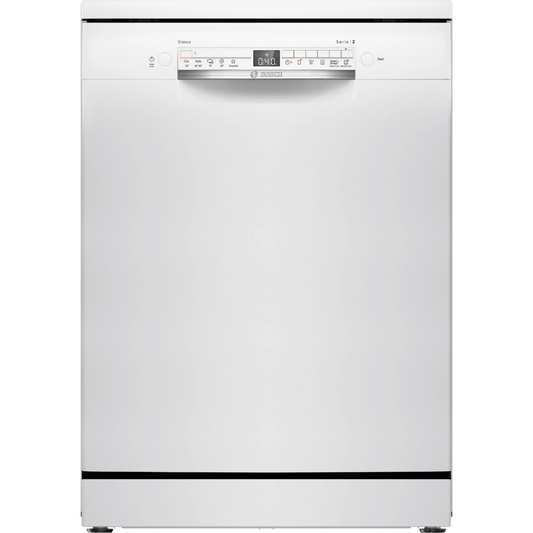 מדיח כלים עומד רחב 60 ס''מ Bosch Serie 2 SMS2HTW02E - צבע לבן - תוצרת פולין - אחריות יבואן רשמי