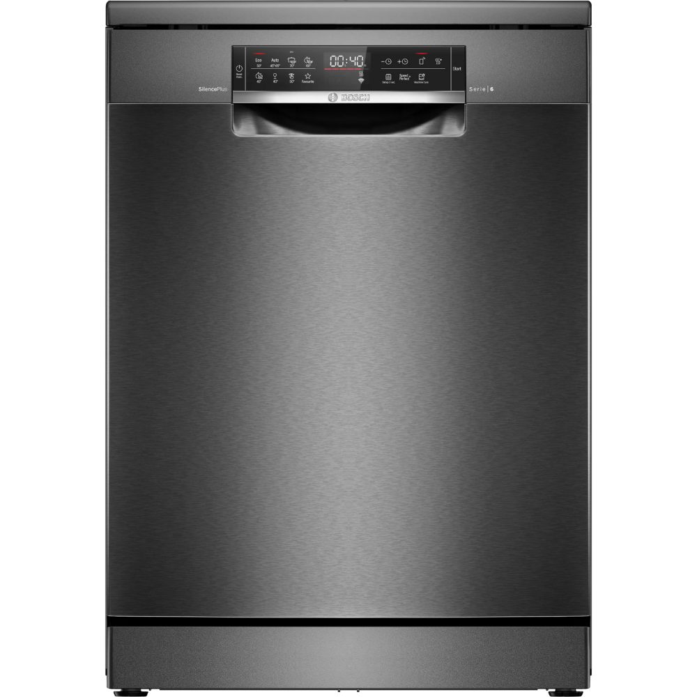 מדיח כלים עומד רחב 60 ס''מ Bosch Serie 6 SMS6ECC12E - צבע שחור - תוצרת גרמניה - אחריות יבואן רשמי BSH