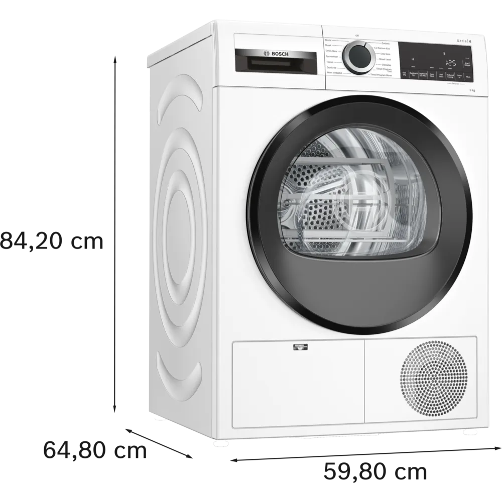 מייבש כביסה 9 ‏ק”ג Bosch WQG2419IL בוש חסכוני - יבואן רשמי