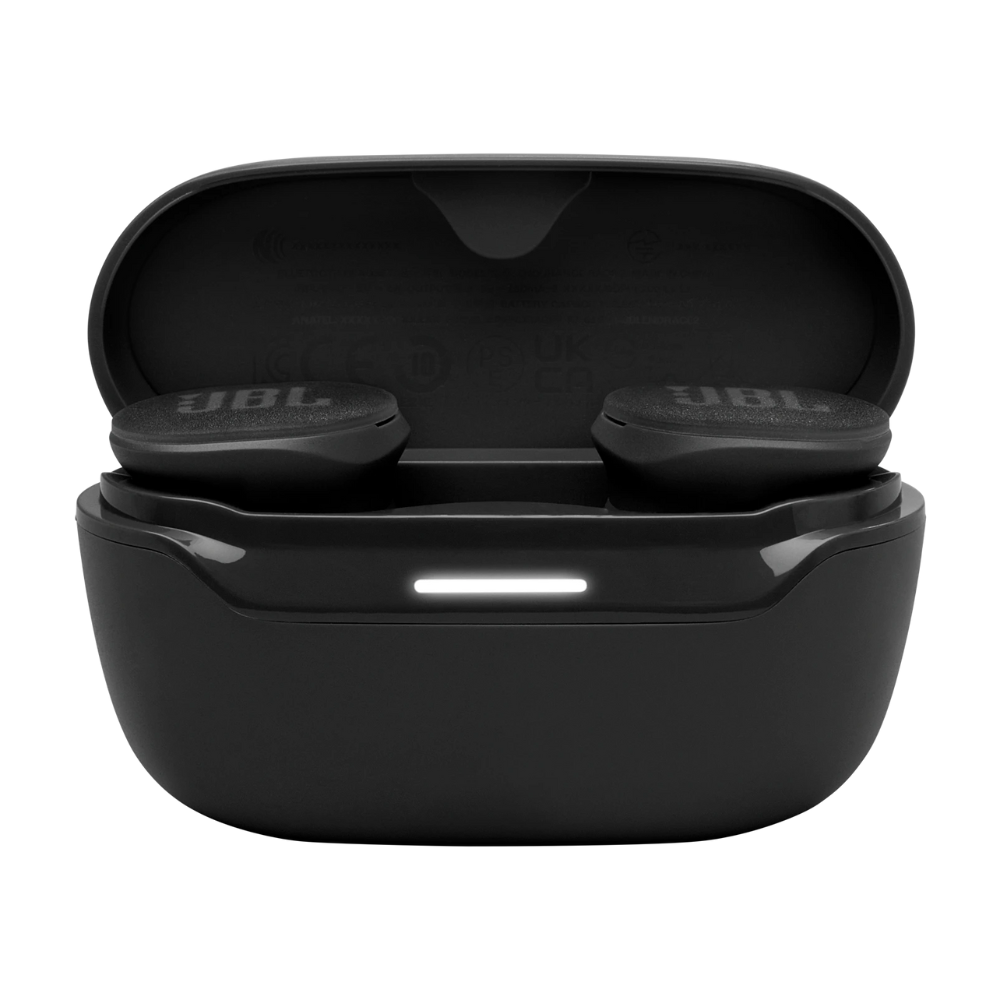 אוזניות ספורט אלחוטיות JBL Endurance Race 2 ANC TWS IP68 - צבע שחור שנה אחריות ע"י - יבואן הרשמי