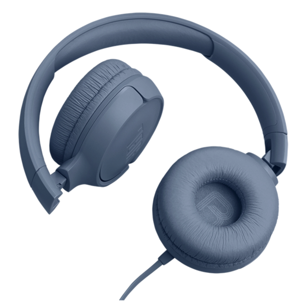 אוזניות קשת חוטיות JBL Tune 520C USB-C - צבע כחול שנה אחריות ע"י - יבואן הרשמי