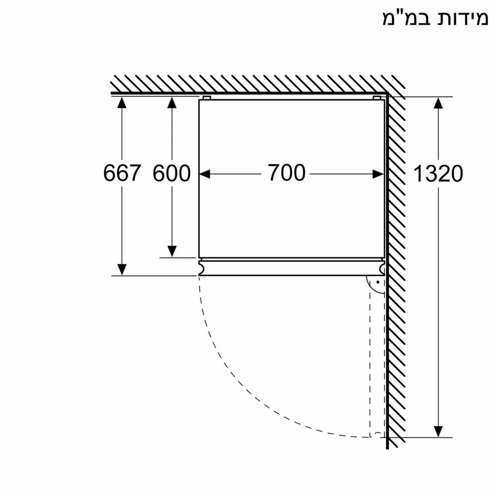 מקרר בוש Bosch מקפיא תחתון רוחב 70 ס”מ KGN49LBCF זכוכית שחורה - יבואן רשמי