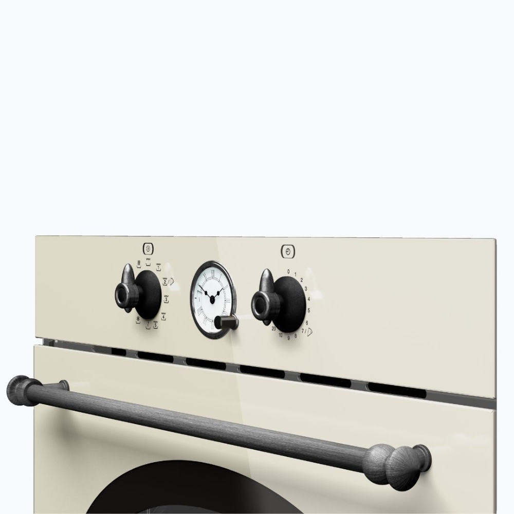 מיקרוגל בילט-אין קומפקטי בעיצוב כפרי MWR 32 Vanilla silver TEKA 3 פונקציות בישול - יבואן רשמי