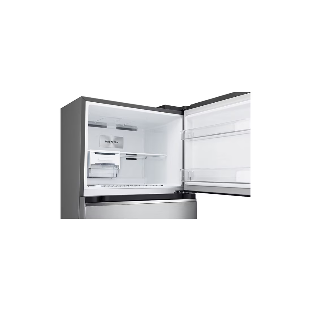 מקרר 2 דלתות מקפיא עליון 395 ליטר LG GR-B445XE No Frost - צבע נירוסטה מוברשת - יבואן רשמי