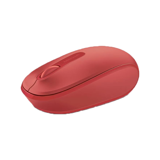 עכבר אלחוטי Microsoft 1850 - צבע אדום שלוש שנות אחריות ע"י - יבואן הרשמי
