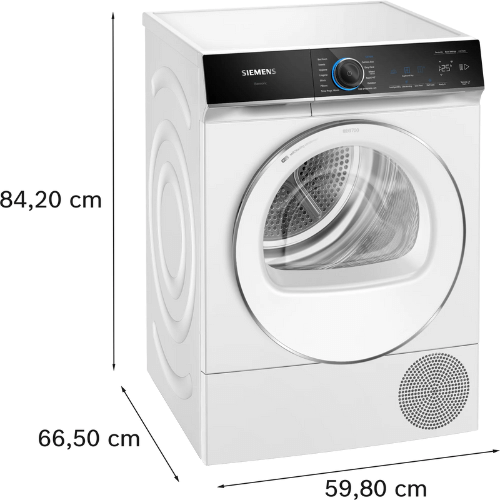 מייבש כביסה 9 ק"ג קונדנסור משאבת חום Siemens סימנס WQ45B2B0IL IQ700  - יבואן רשמי