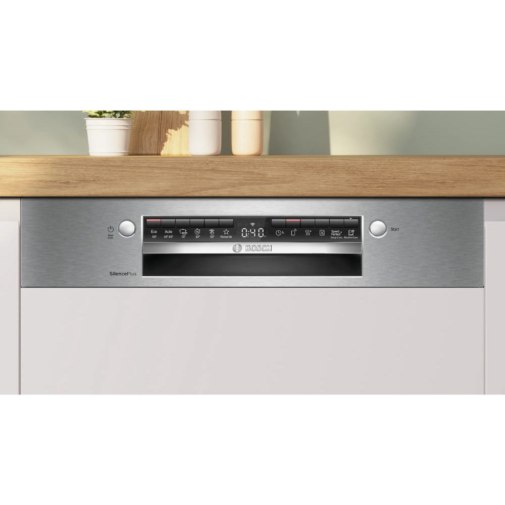מדיח כלים רחב חצי אינטגרלי Bosch Serie 4 SMI4HAS19E - תוצרת גרמניה - אחריות יבואן רשמי