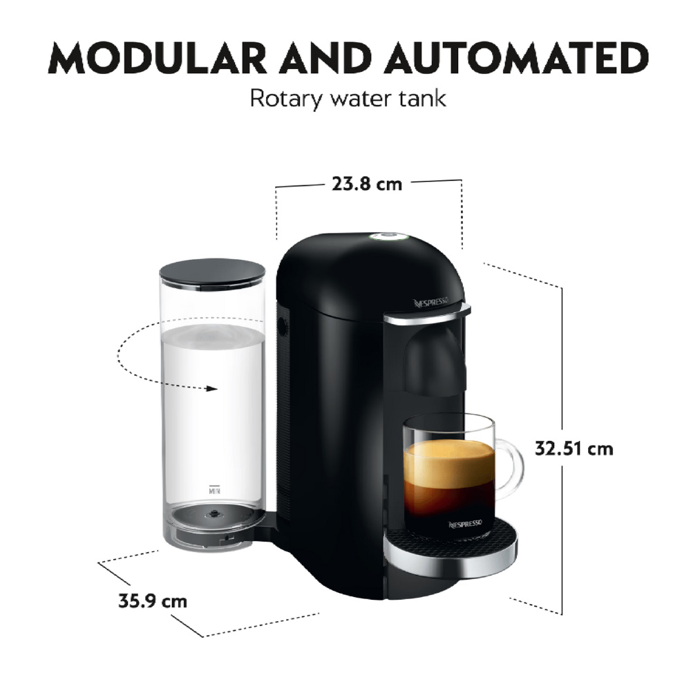 מכונת קפה GCB2 Vertuo Plus Nespresso - צבע שחור אחריות יבואן רשמי